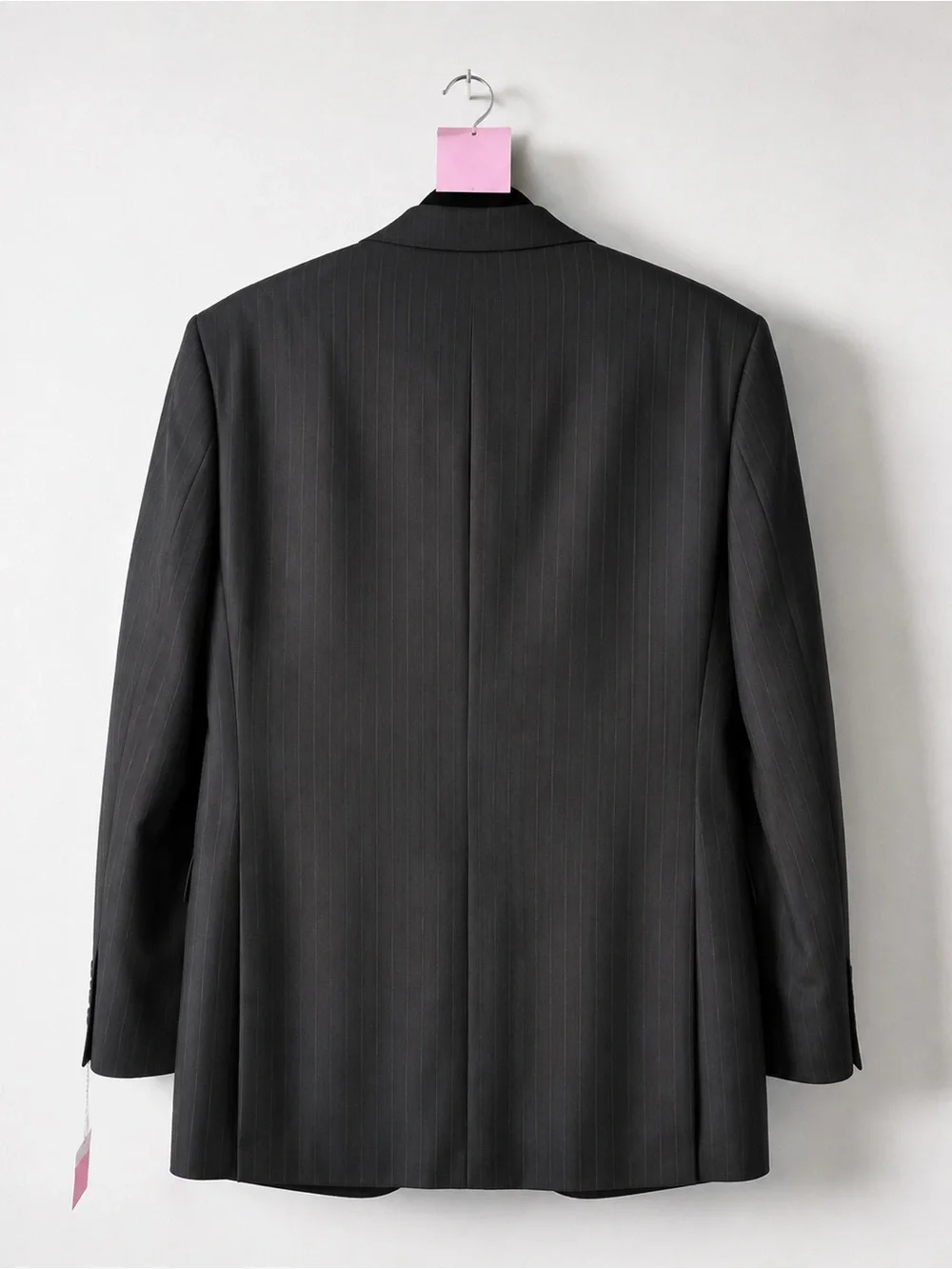 Bocaccio Uomo 42L Black Pinstripe Sport Coat Blazer 2 Button Classic Fit